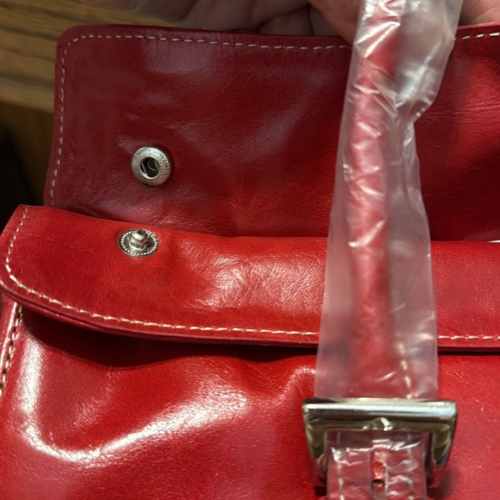 HELEN WELSH Red Leather Handbag - Picture 5 of 6